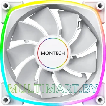Вентилятор для корпуса Montech RX140 PWM Reverse (белый)
